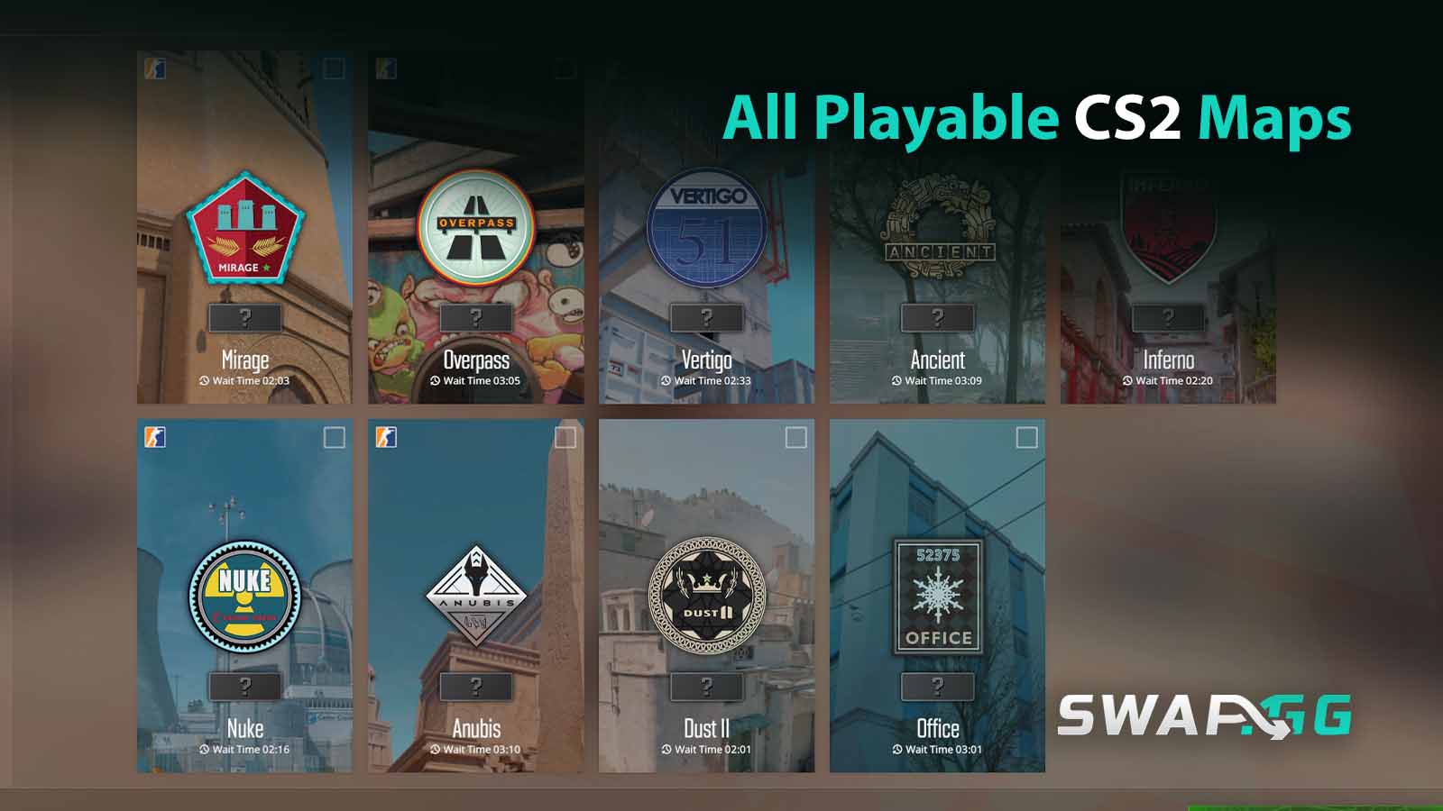 All Playable CS2 Maps