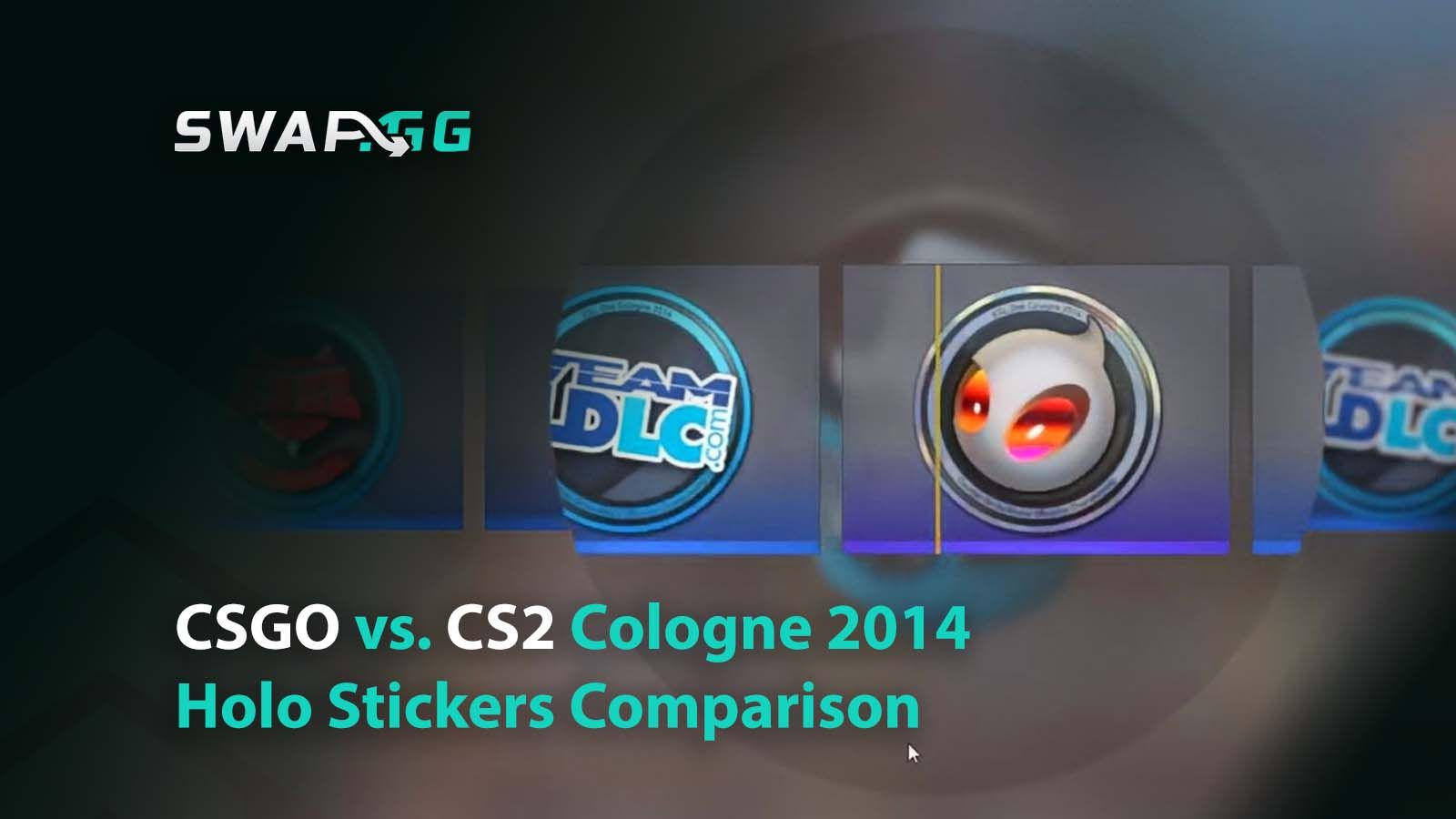 CSGO vs. CS2 Cologne 2014 Holo Stickers Comparison