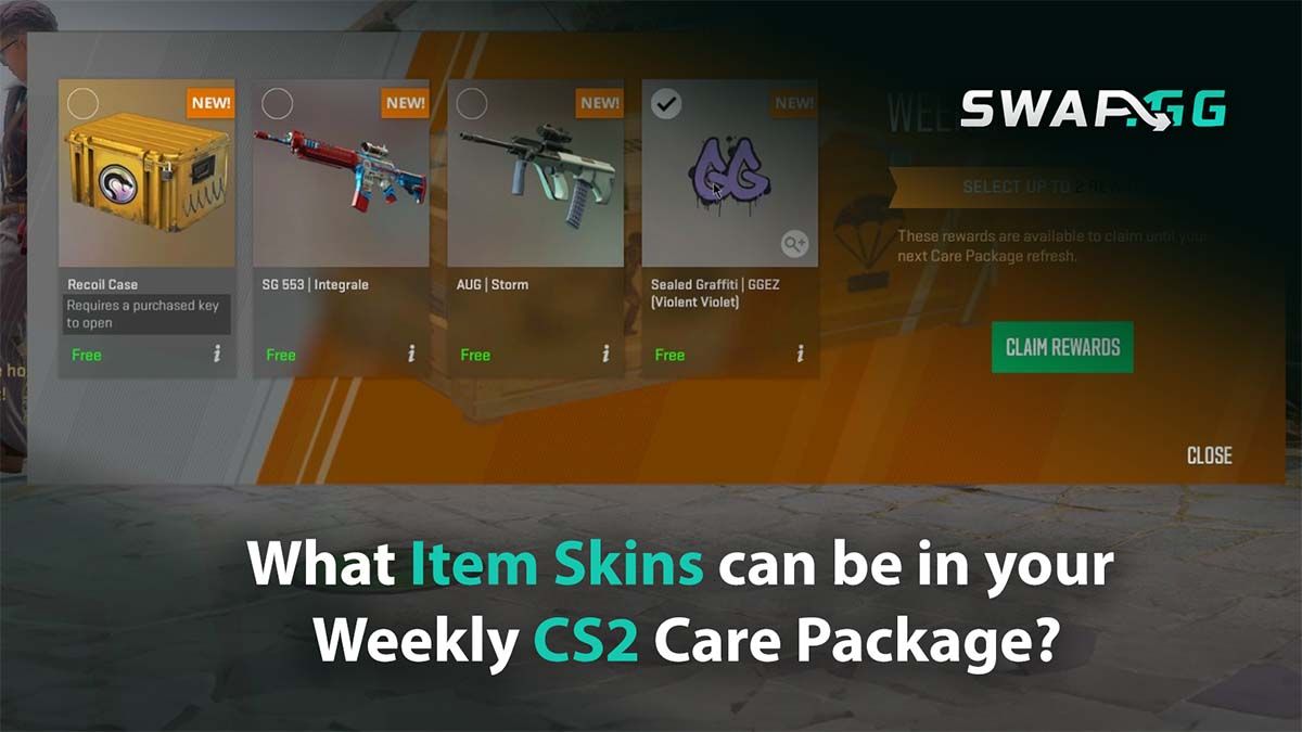 What Item Skins can be in your Weekly CS2 Care Package?
