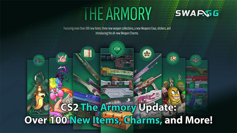 CS2 The Armory Update: Over 100 New Items, Charms, and More!