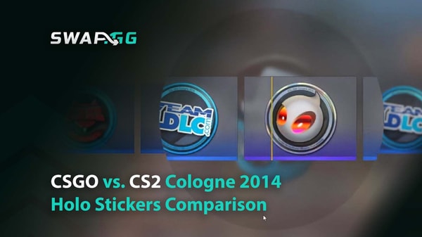 CSGO vs. CS2 Cologne 2014 Holo Stickers Comparison