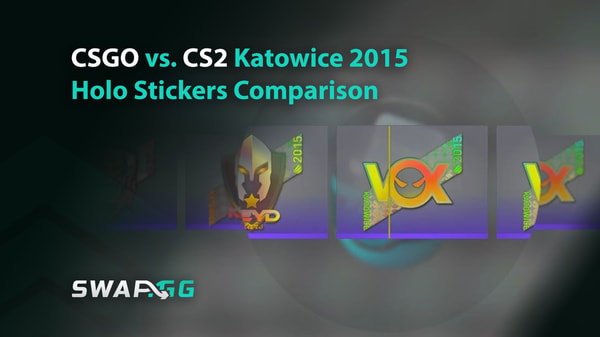 CSGO vs. CS2 Katowice 2015 Holo Stickers Comparison