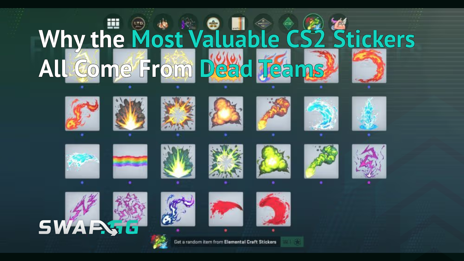 Why the Most Valuable CS2 Stickers All Come From Dead Teams