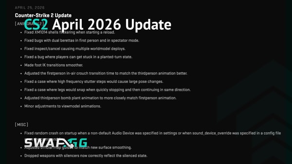 What Does the CS2 April 2026 Update Actually Change?