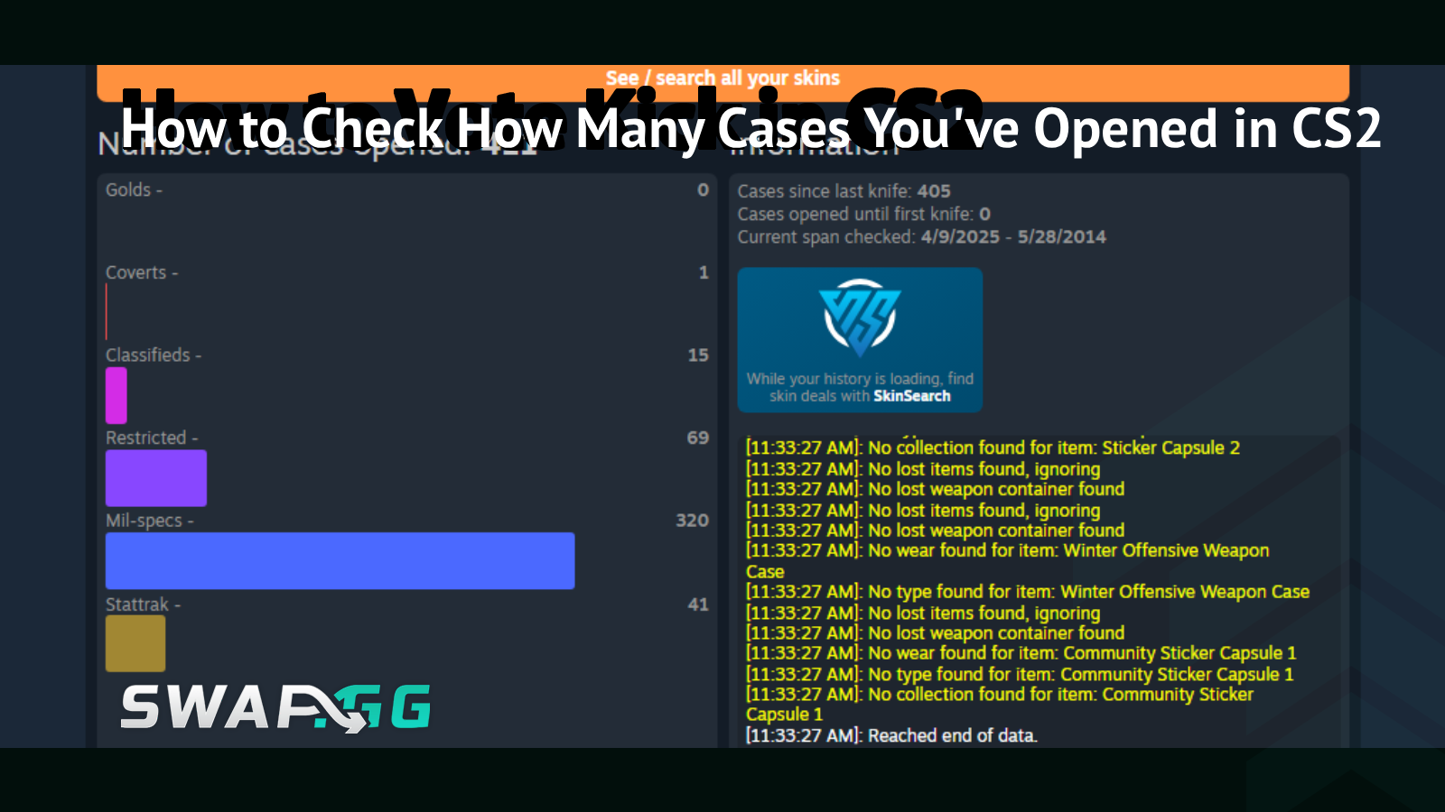 [THUMBNAIL] How to Check How Many Cases You've Opened in CS2